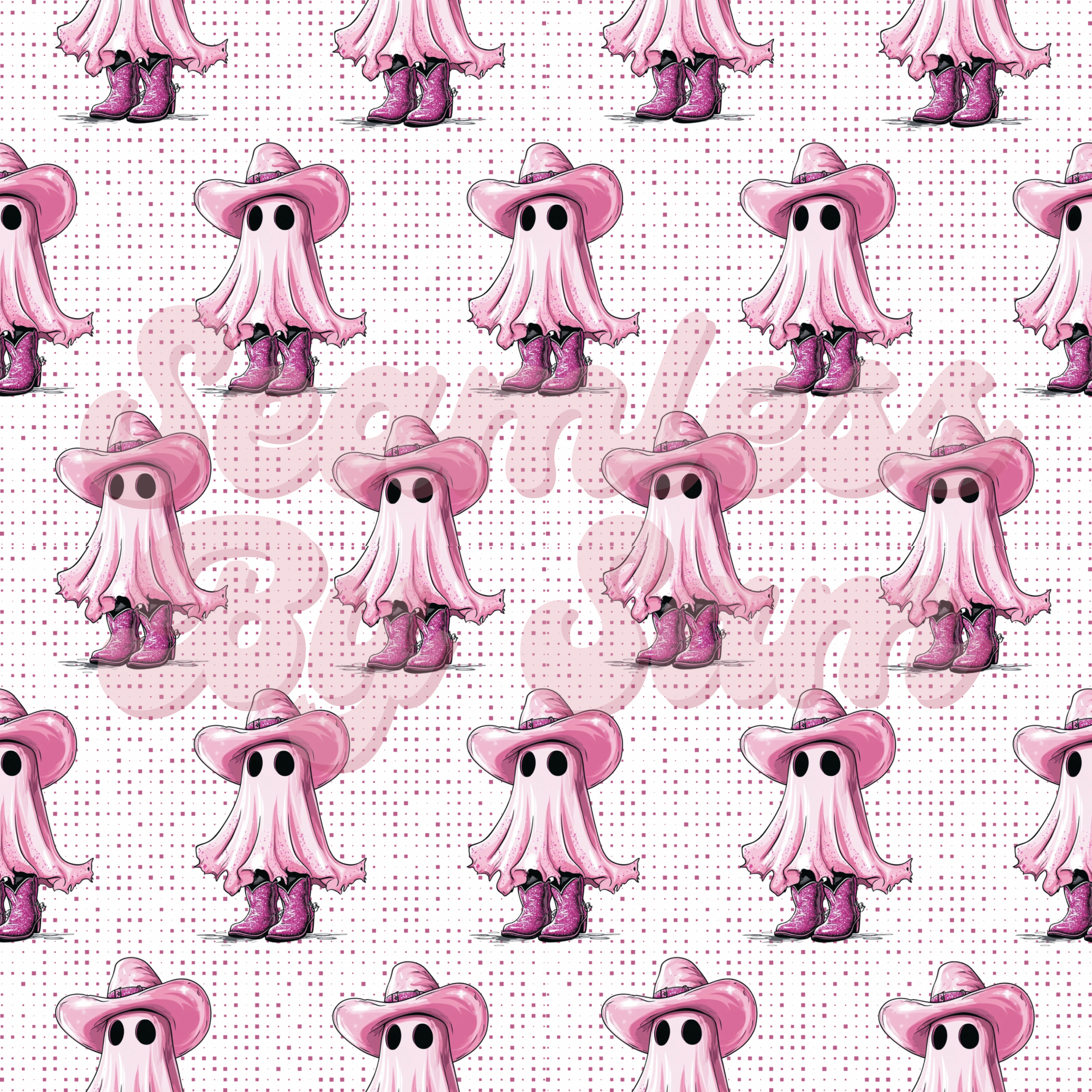 Pink Country Ghouls | Seamless File | Digital Download