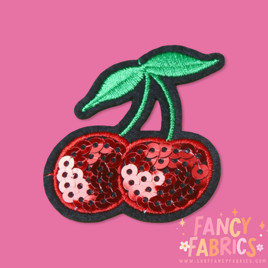 Cherry Sequins | Iron On Patch