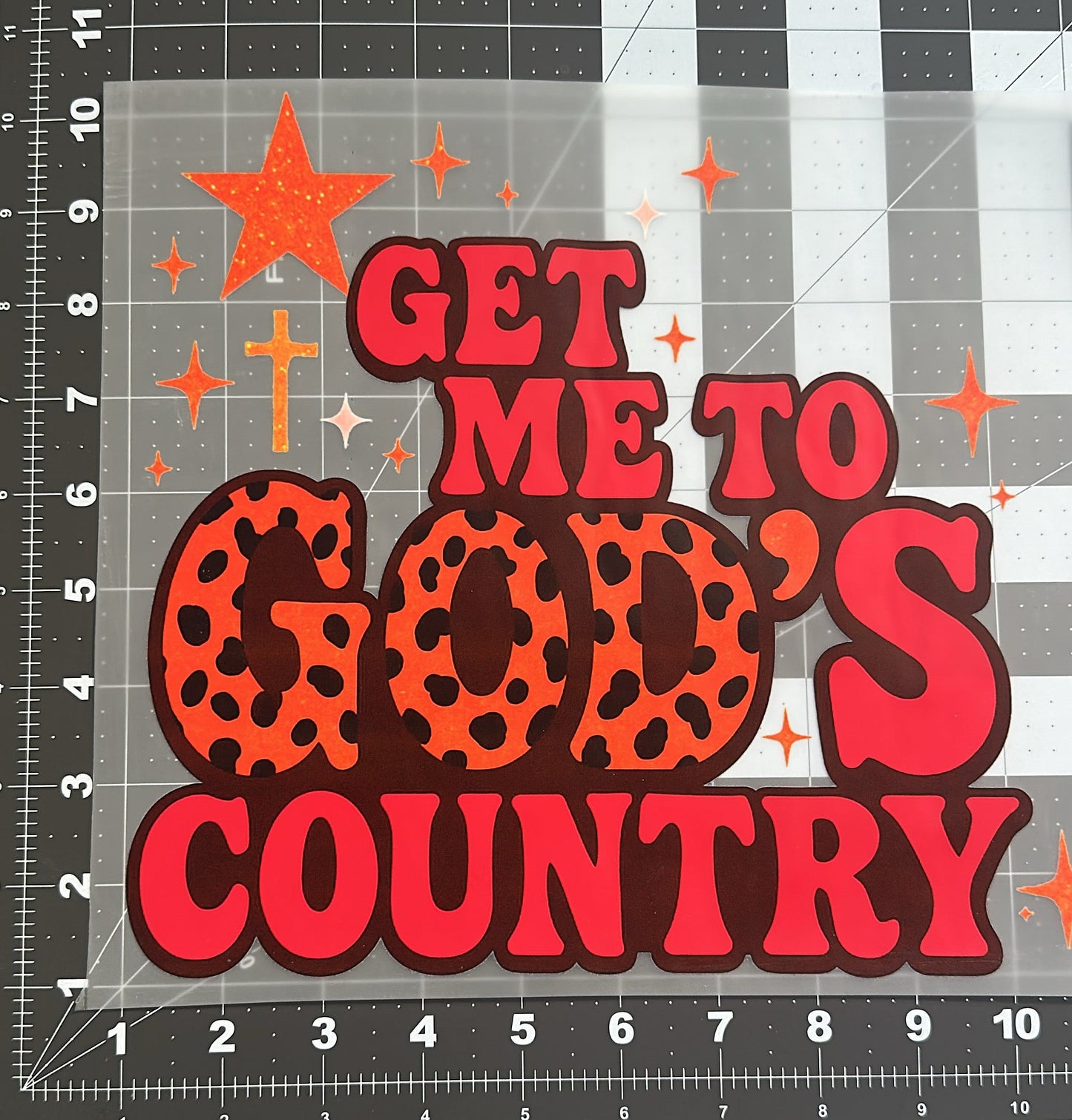 God's Country | Adult Size | DTF Transfer | Ready To Ship