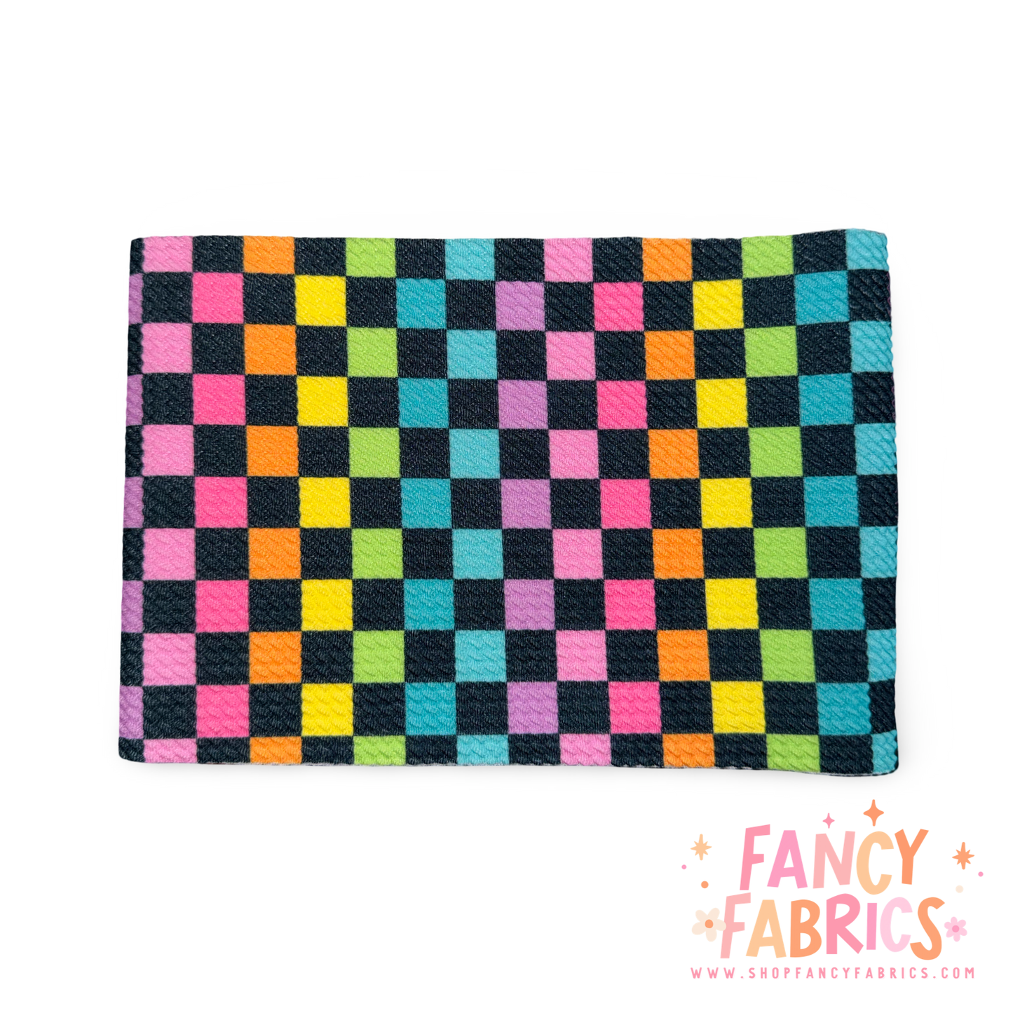 Rainbow Checkers | 5" x WOF | Bullet Strip | Ready To Ship