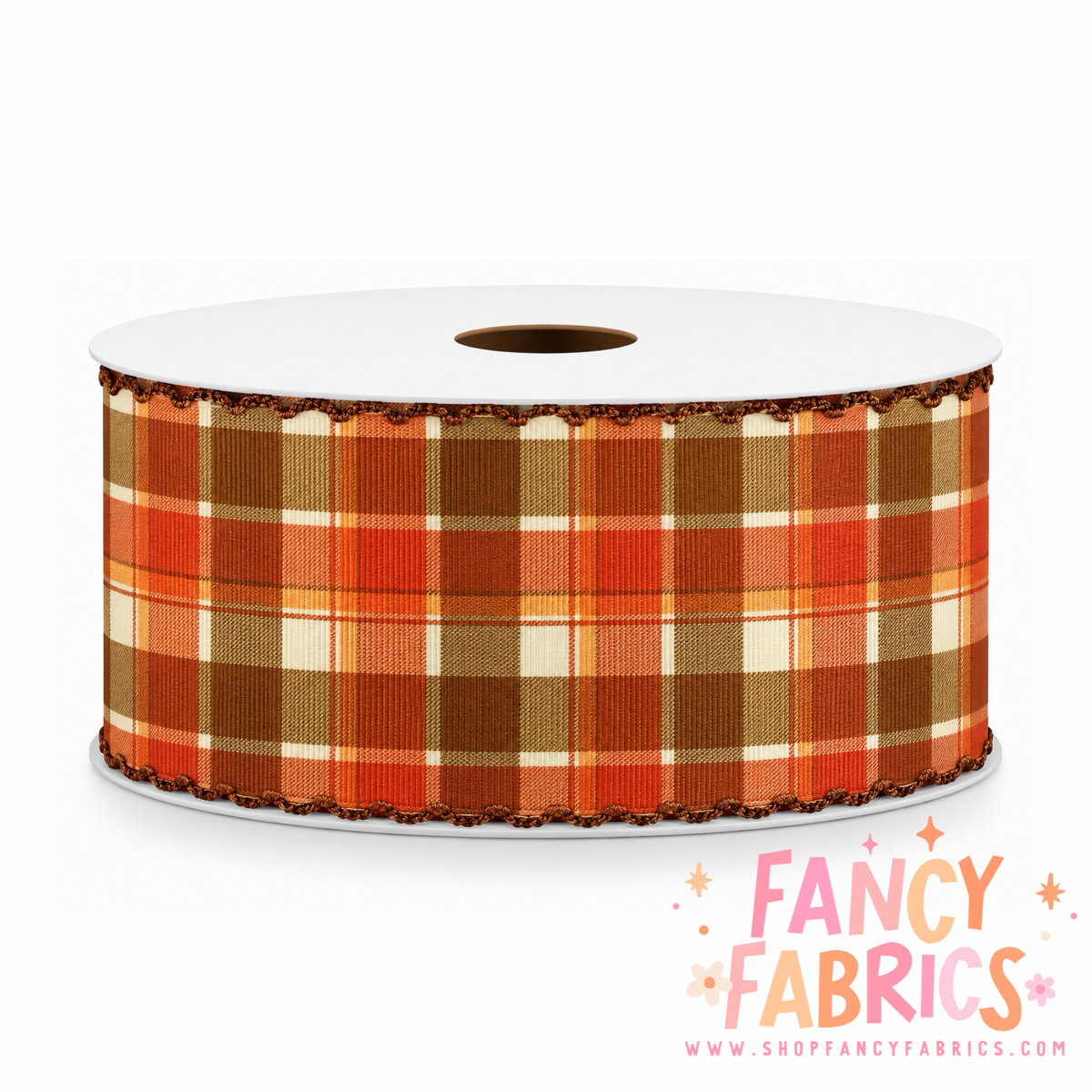 Fall Plaid | 3" Single Sided | Moonstitch Printed Ribbon | Ready To Ship
