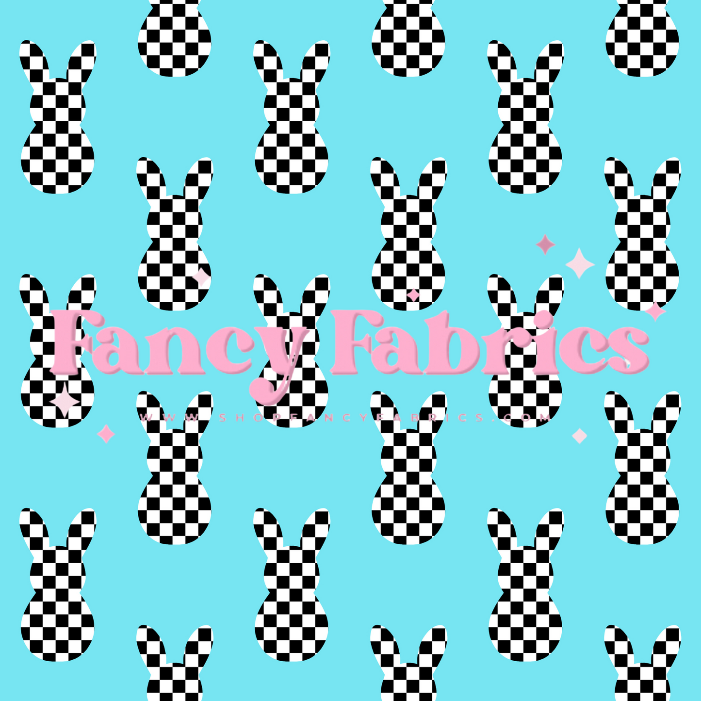 Checkered Bunnies | PREORDER | By The Yard