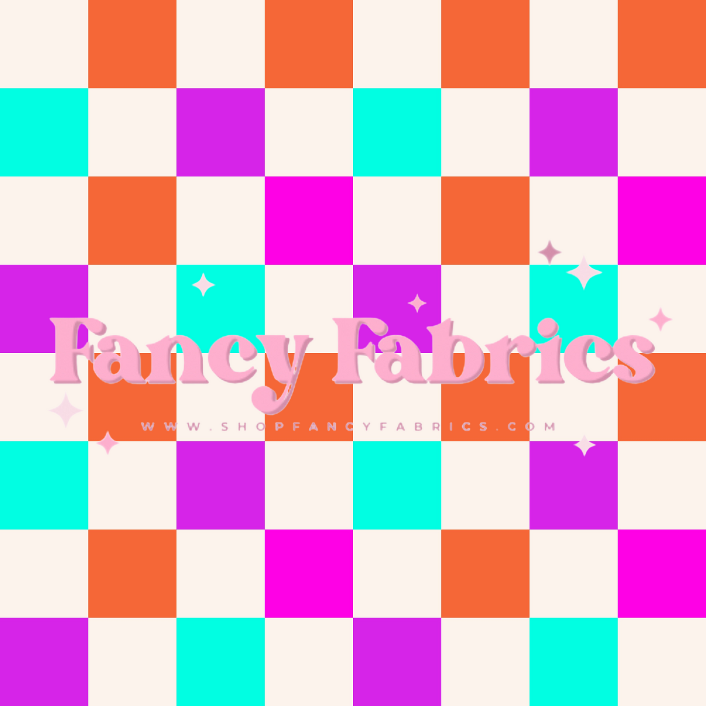 Bright Checkers | PREORDER | By The Yard