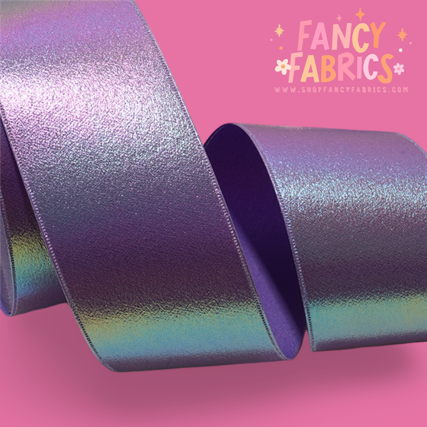 Purple | 3" Single Sided | Holographic Ribbon | Ready To Ship