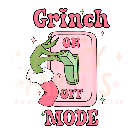 Grinch Mode | Adult Size | DTF Transfer | Ready To Ship