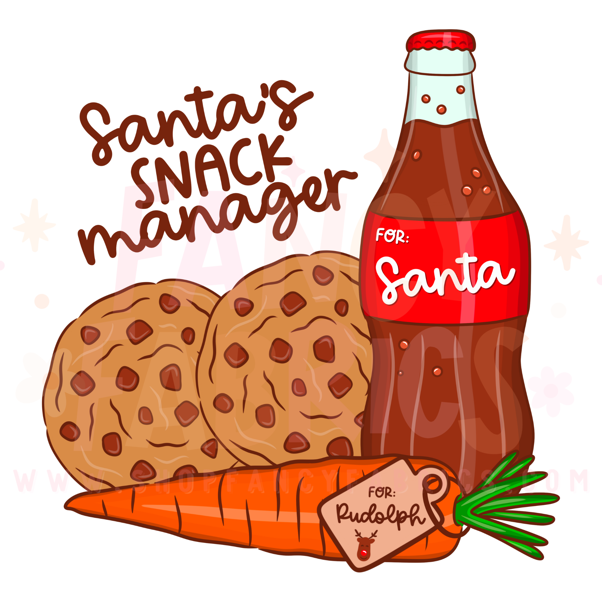 Santa's Snack Manager | Child Size | DTF Transfer