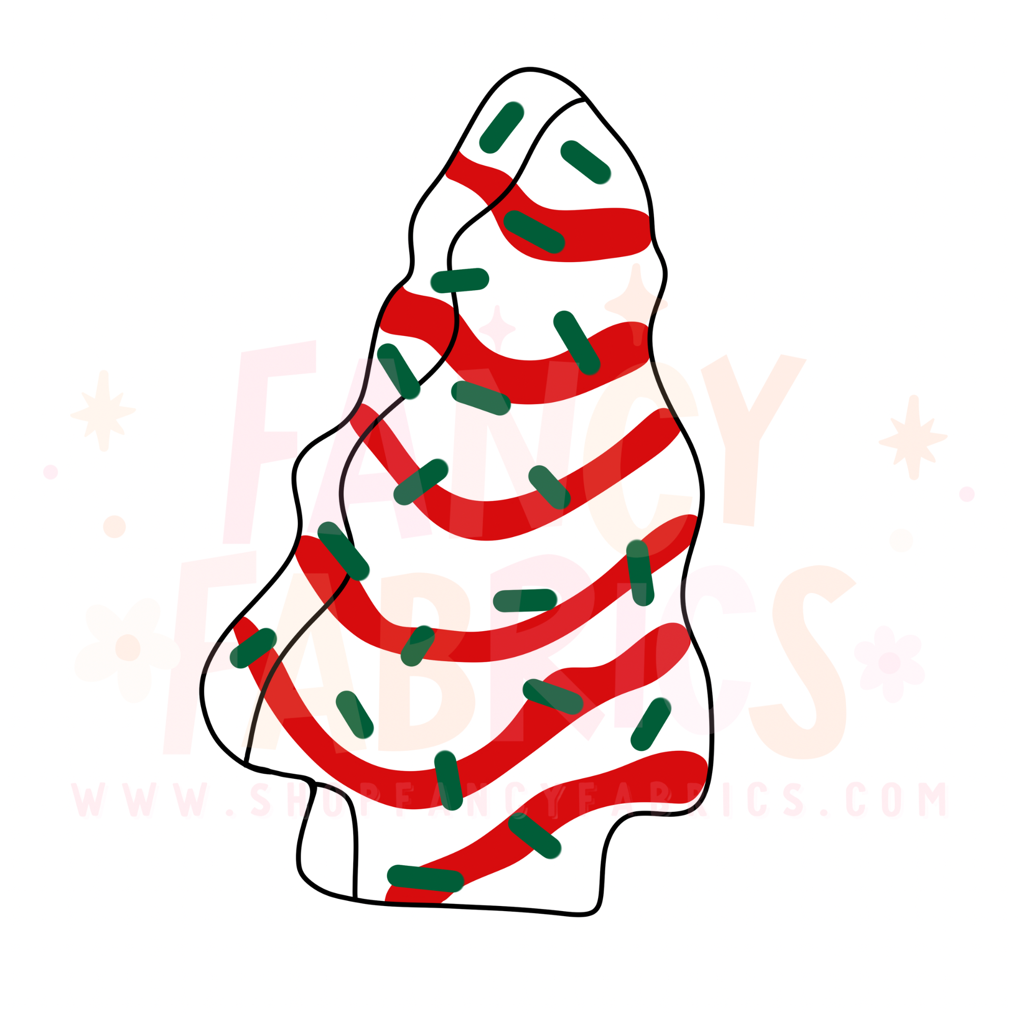 Christmas Tree Cake | Child Size | DTF Transfer