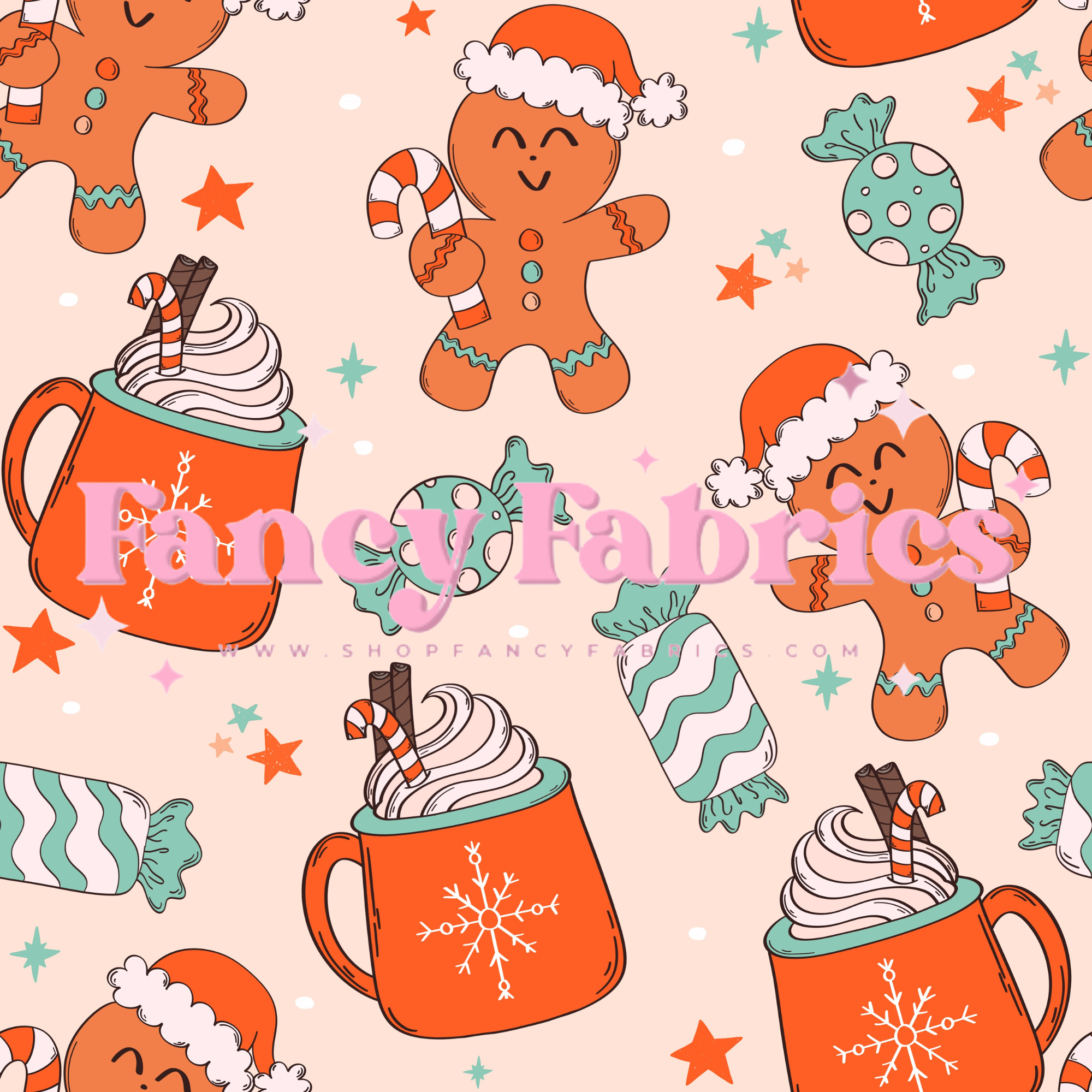 Jolly Gingerbread | PREORDER | By The Yard