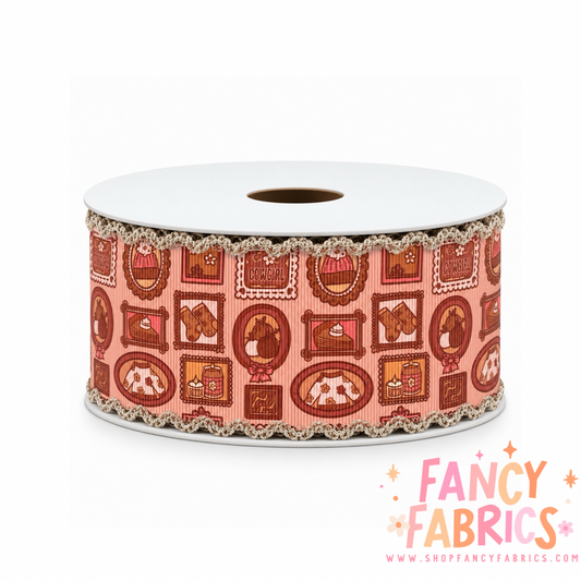 Fall Frames | 2" Single Sided | Moonstitch Printed Ribbon | Ready To Ship