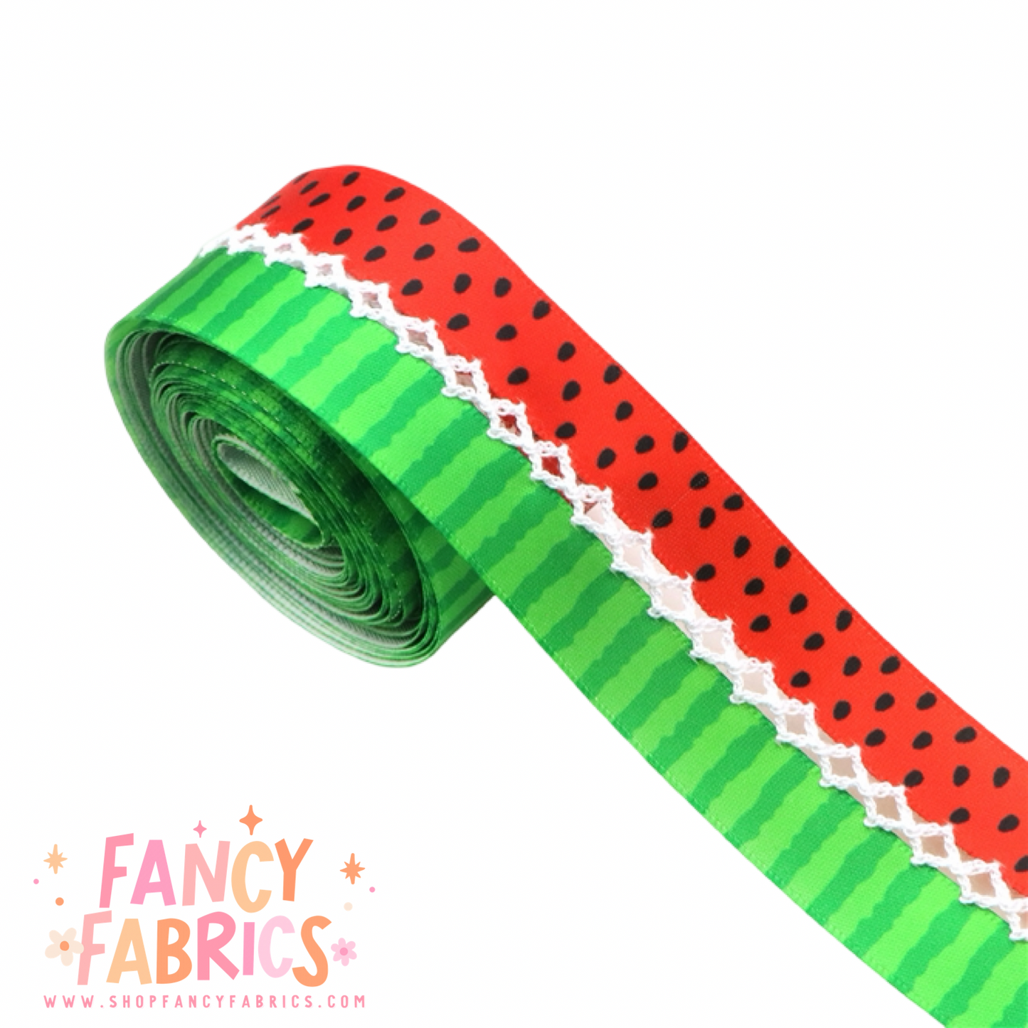 Watermelon Satin Ribbon | 1.25" Center Hook Ribbon | Ready To Ship