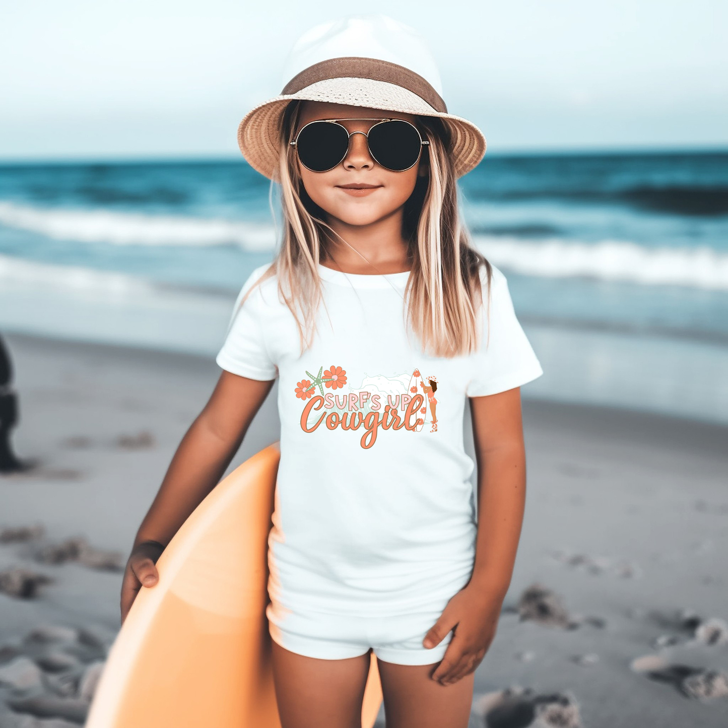 Surfs Up Cowgirl | Child Size | DTF Transfer