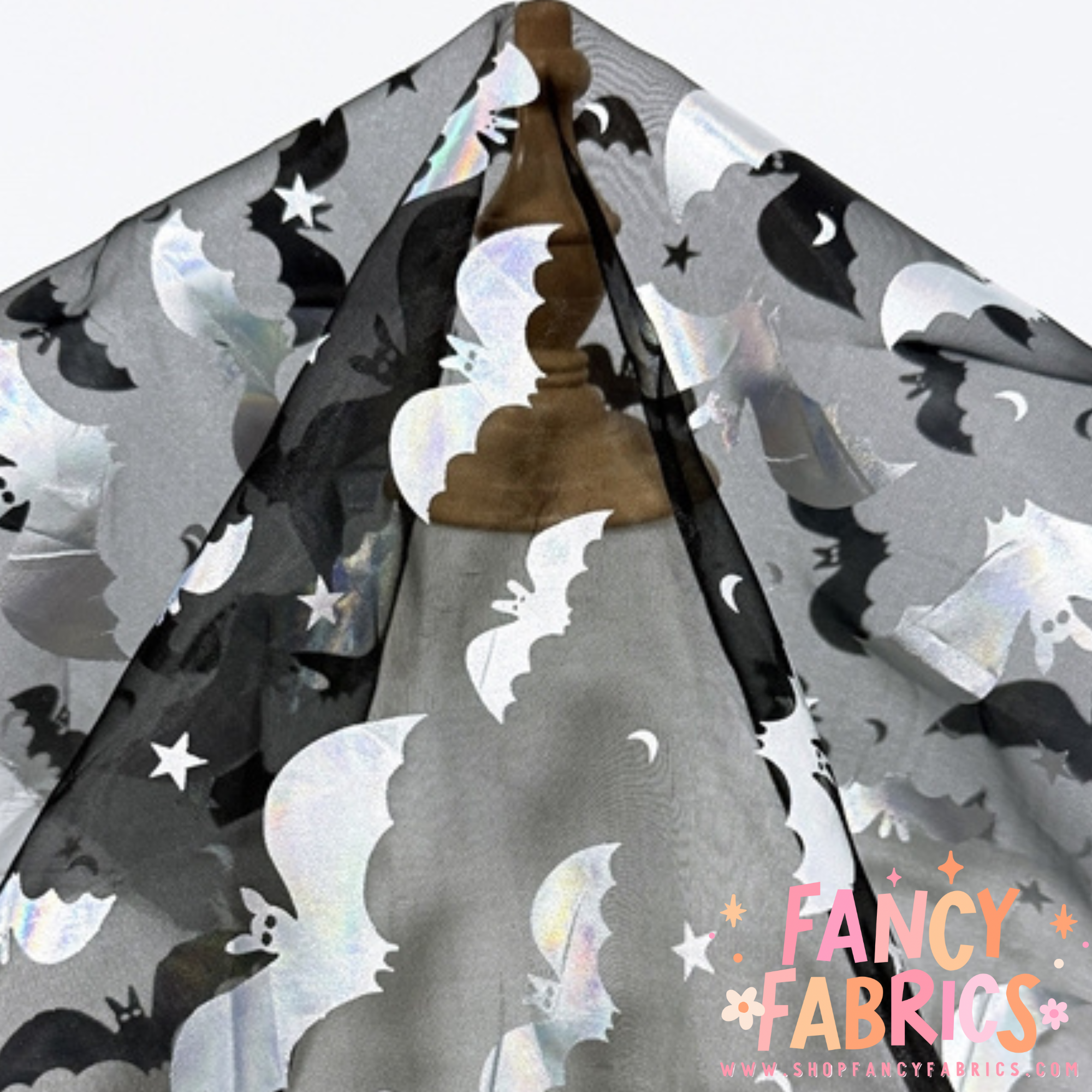 Holo Bats | Organza Mesh | Ready to Ship