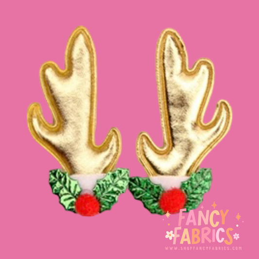 Gold Metallic | Reindeer Antlers | Ready To Ship