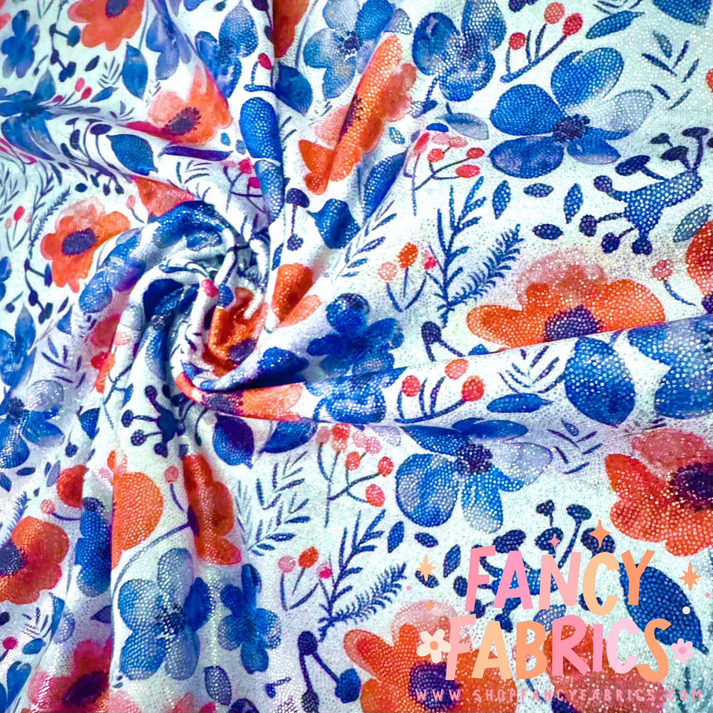 July Floral | 4x4 Scaling | Printed Holographic | Ready To Ship