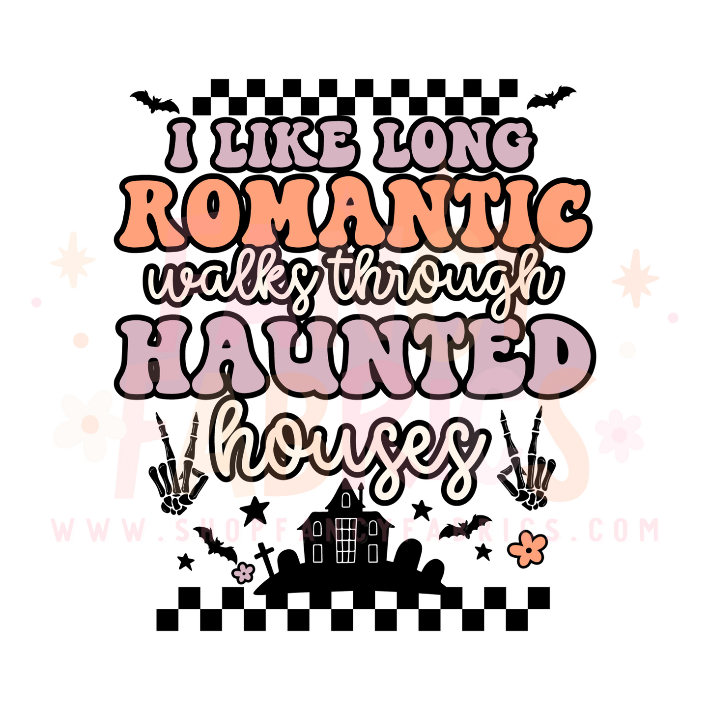 Long Romantic Walks | Adult Size | DTF Transfer | Ready To Ship