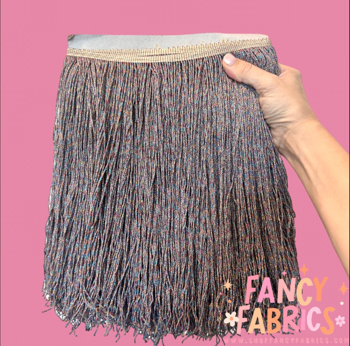 Rainbow | XL Metallic Fringe | Ready To Ship