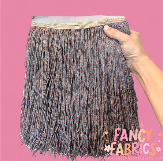 Rainbow | XL Metallic Fringe | Ready To Ship