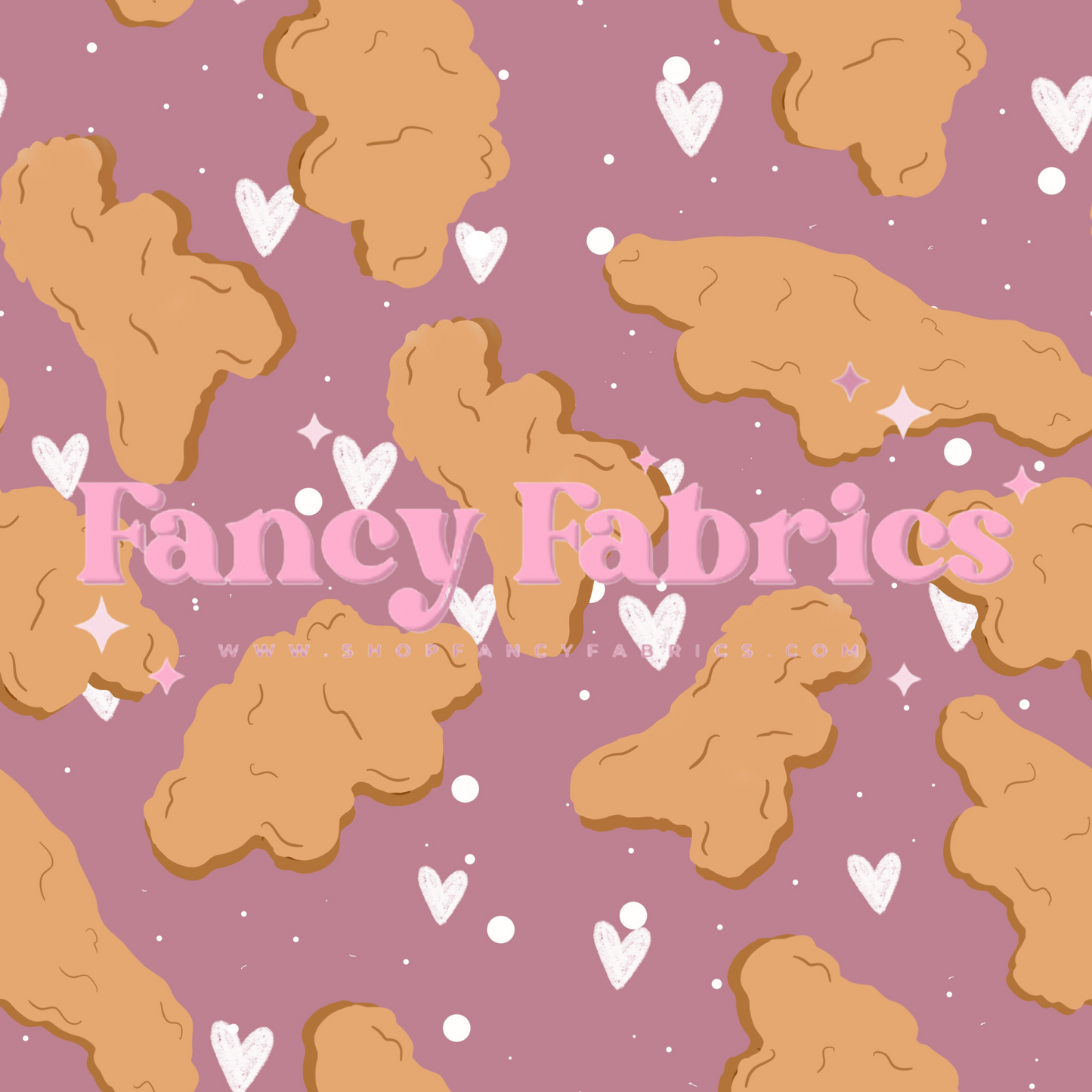 Chicken Nug Love (Purple) | PREORDER | By The Yard