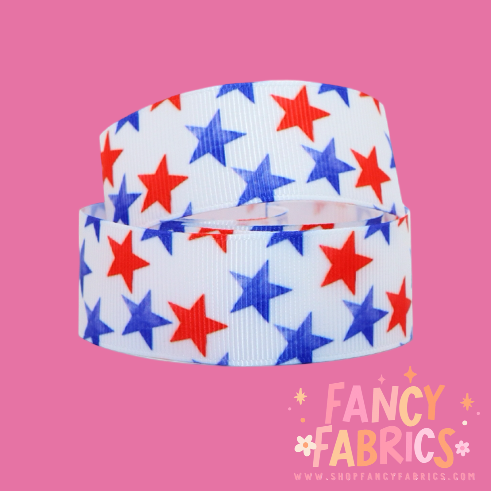 USA Stars | 3" Single Sided | Printed Ribbon | Ready To Ship