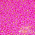 Pink + Yellow Leopard | 6x6 Scaling | Skinny Rib | Ready To Ship