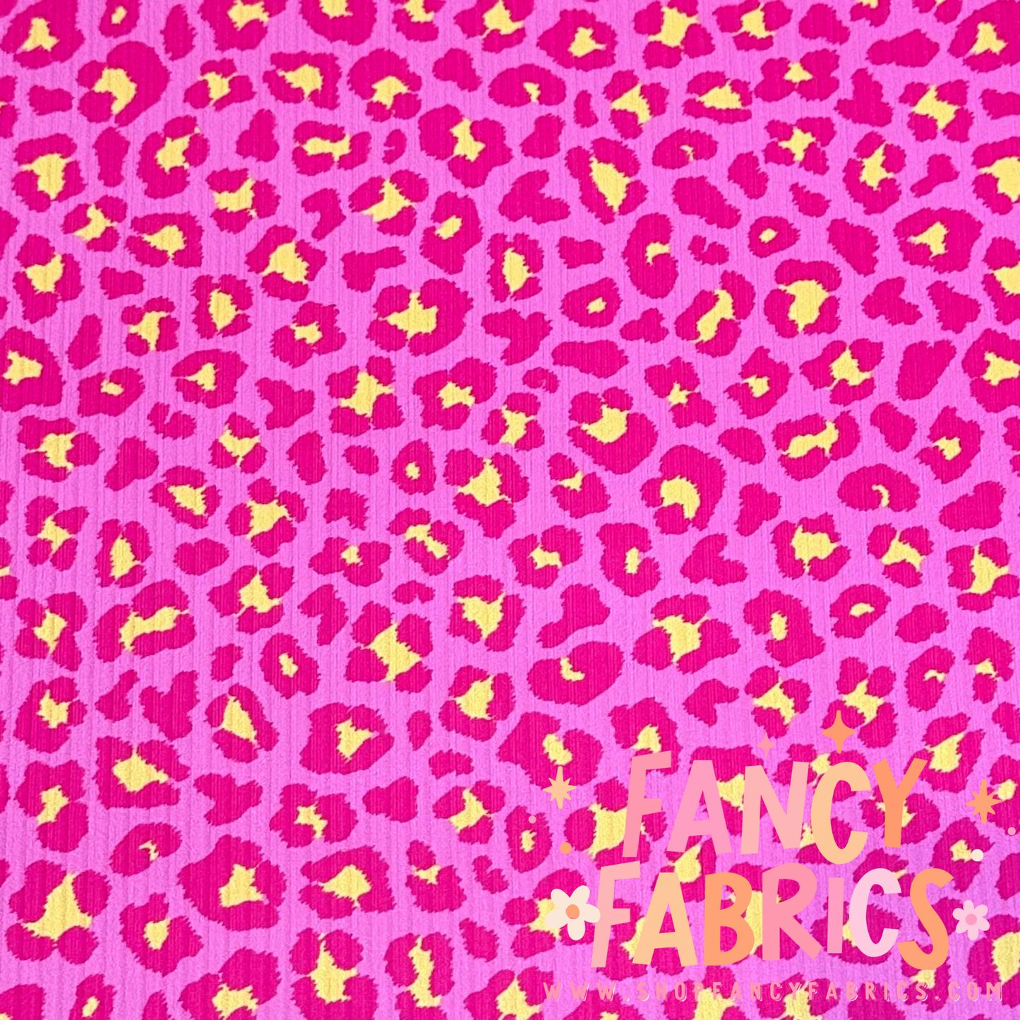 Pink + Yellow Leopard | 6x6 Scaling | Skinny Rib | Ready To Ship
