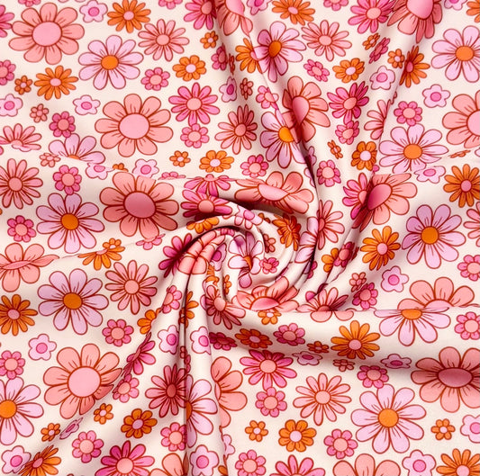 Orange Daisies | Swim | 4x4 Scaling | Ready To Ship