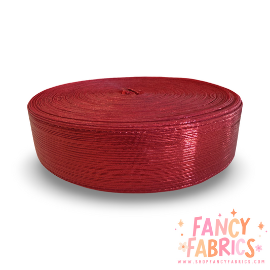 Red | 1.5" + 3" | Shimmer Ribbon | Ready To Ship