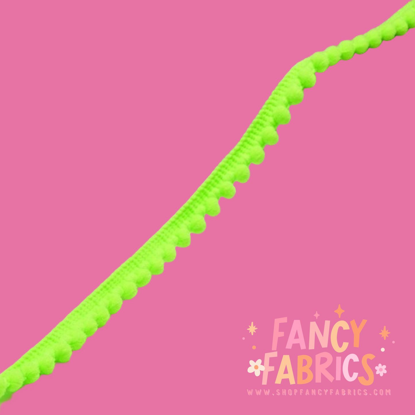 Neon Pom Pom Trim | By The Yard