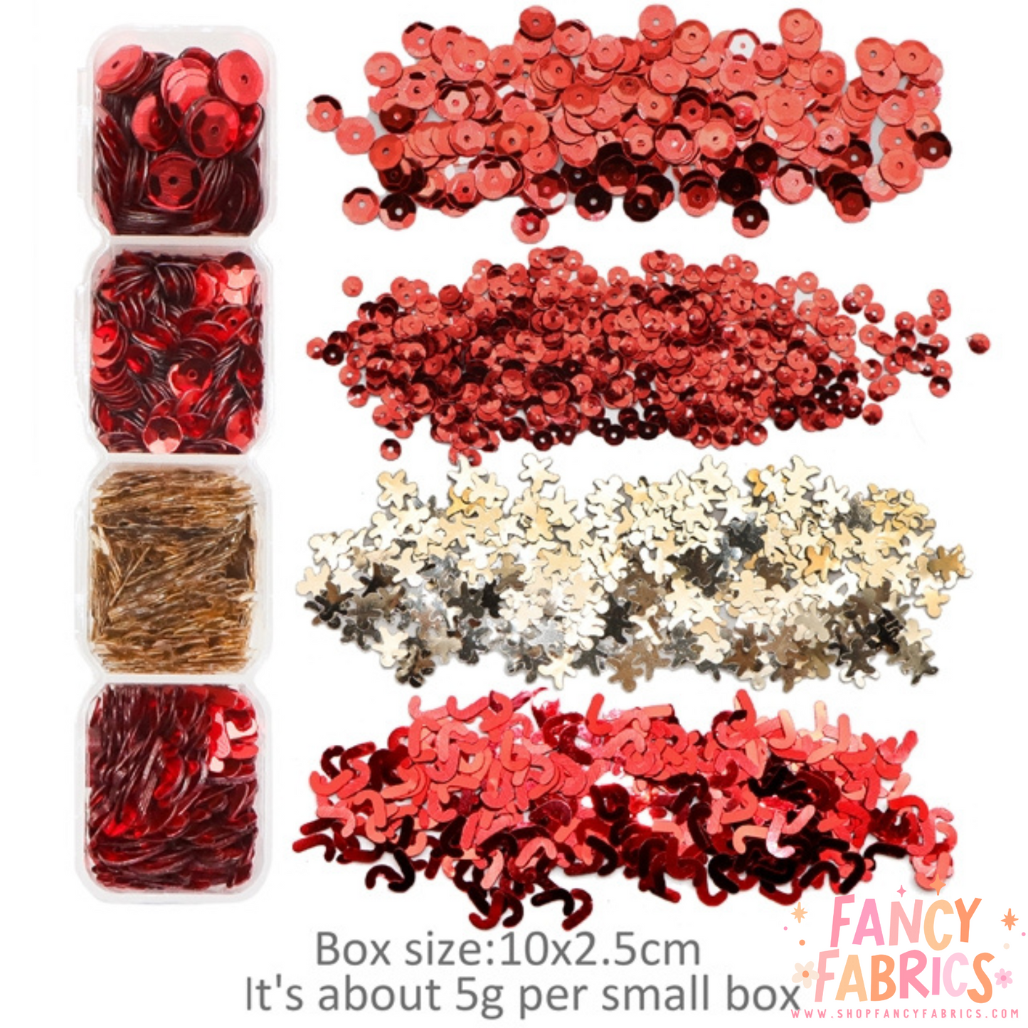 Festive Sequins | Shaker Pack | Ready To Ship