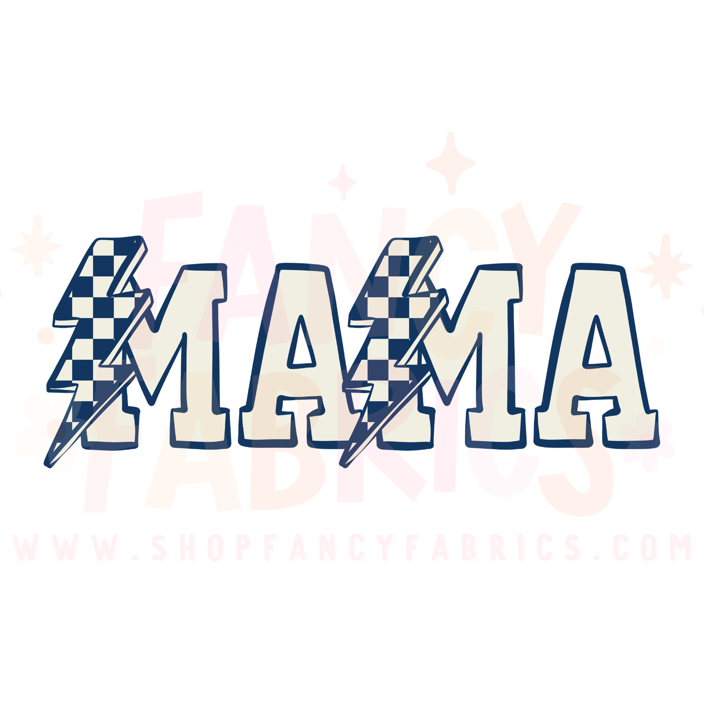 Mama Bolts (Blue) | Adult Size | DTF Transfer | Ready To Ship