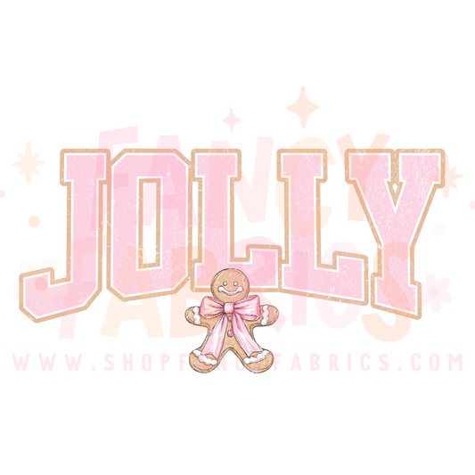 Jolly Gingerbread | Child Size | DTF Transfer