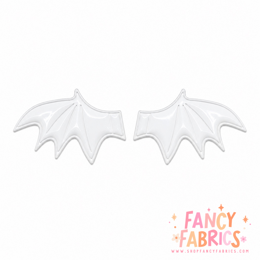 White | Bat Wings | Bow Accessories | Ready To Ship