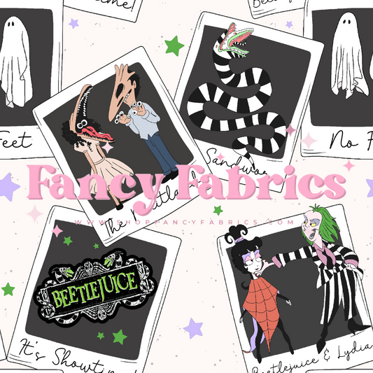 Beetlejuice Polaroids (Color Stars) | PREORDER | By The Yard