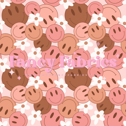 Pink Smiles | PREORDER | By The Yard
