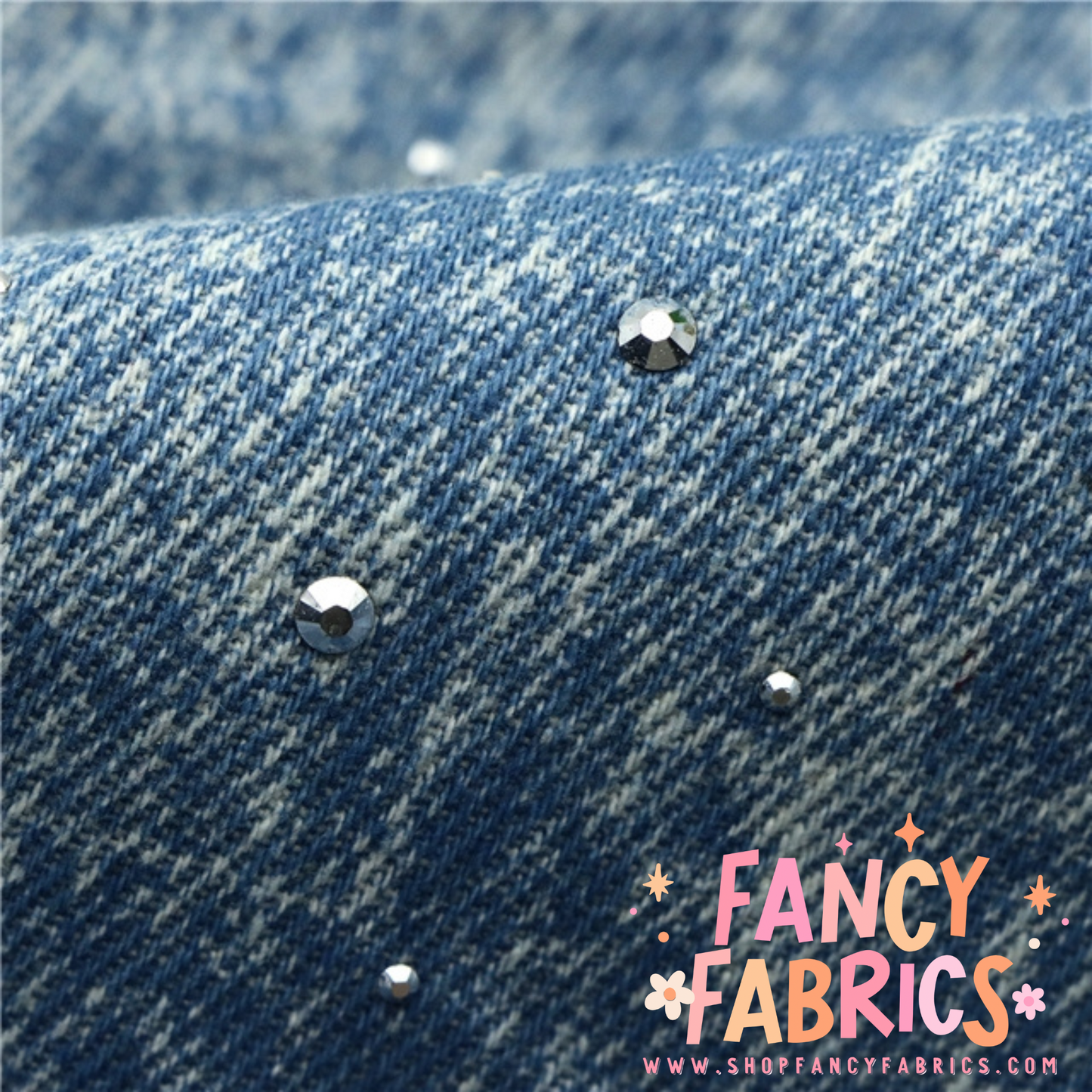 Rhinestone Denim (Light) | Ready To Ship