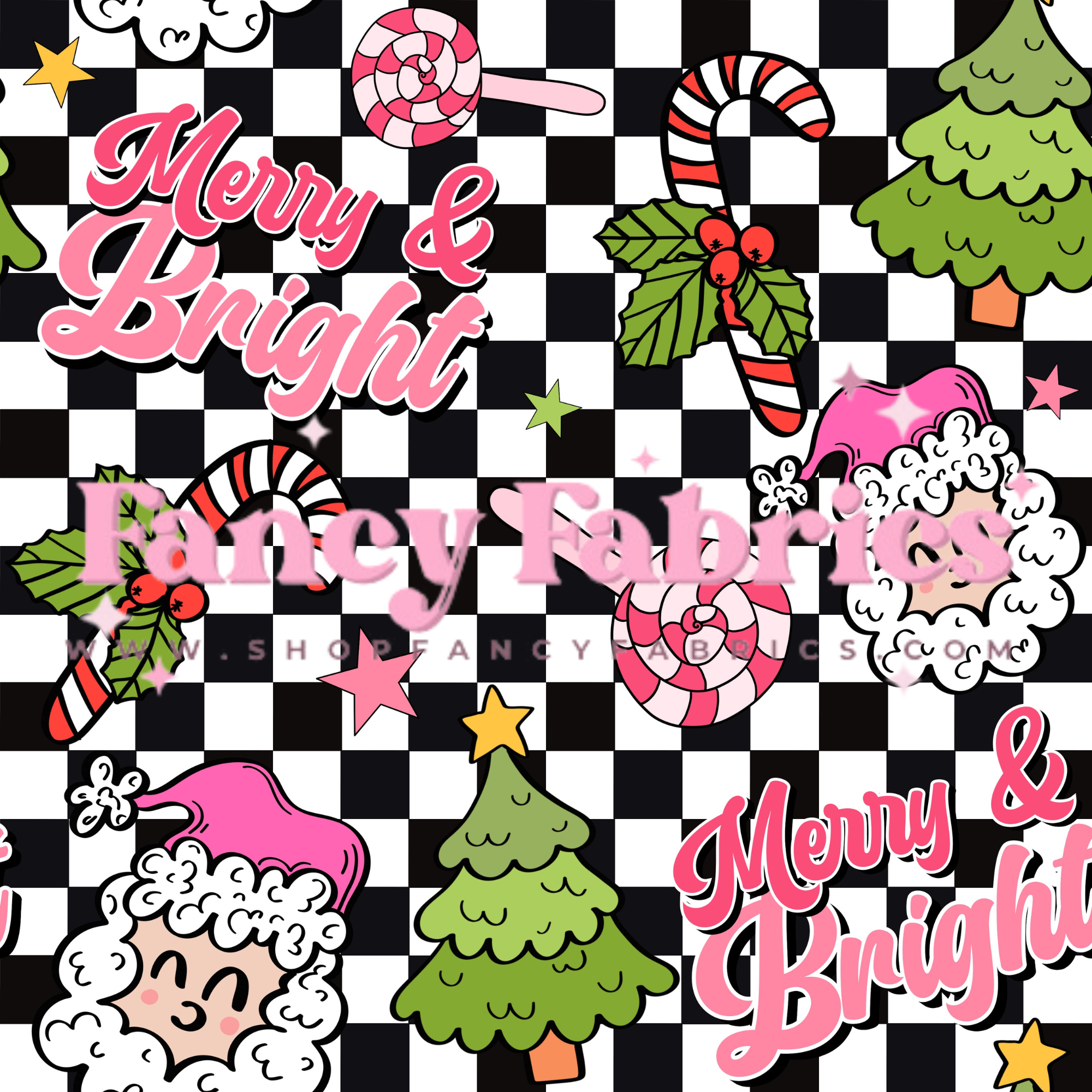 Merry & Bright Checks | PREORDER | By The Yard