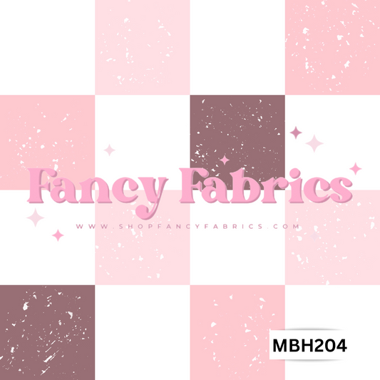 Pink Checkers MBH204 | PREORDER | By The Yard