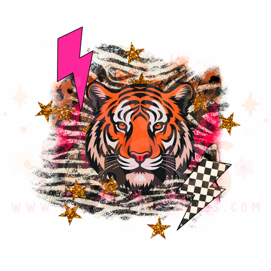 Tiger Bolts | Child Size | DTF Transfer