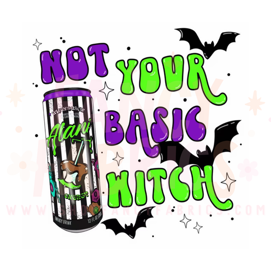 Not Your Basic Witch | Child Size | DTF Transfer