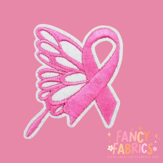 breast cancer ribbon butterfly 