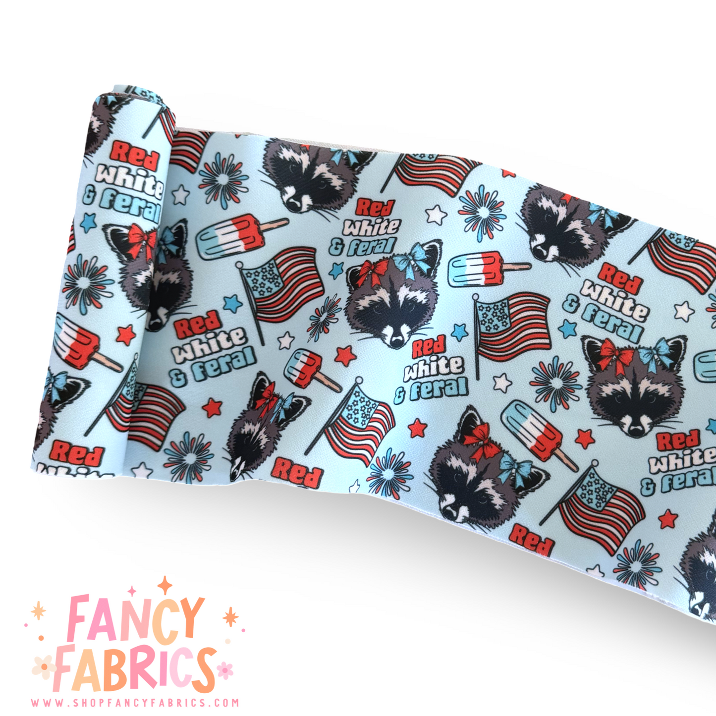 Red White & Feral | 5"xWOF Strip | Scuba | Ready To Ship
