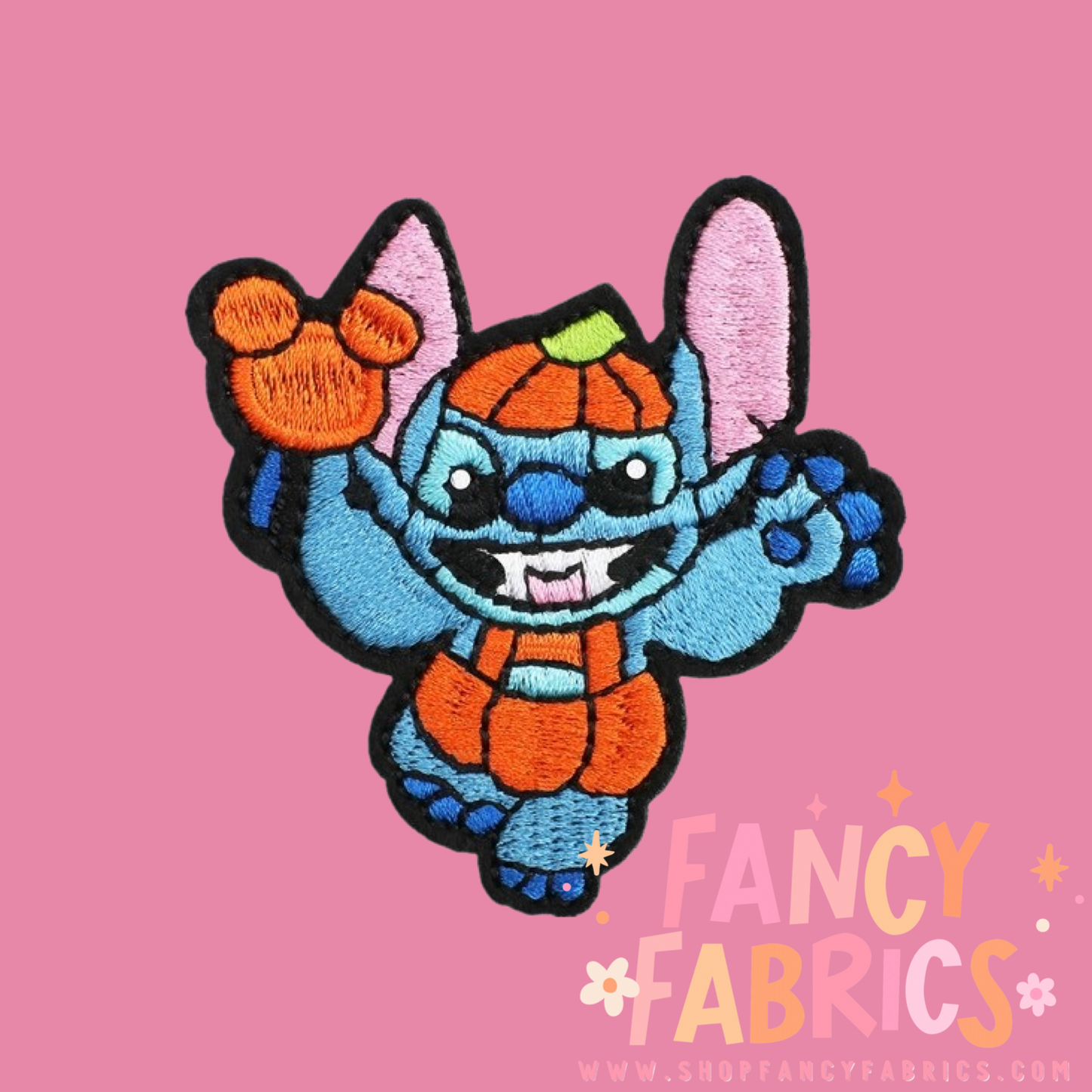 Stitch Pumpkin | Iron On Patch