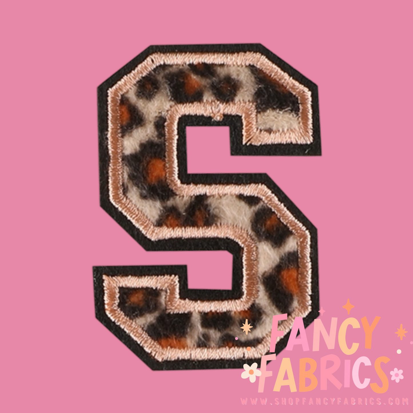 Letter S (Leopard) | Iron On Patch