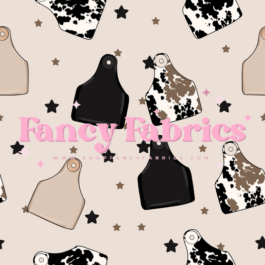 Cow Tags | PREORDER | By The Yard