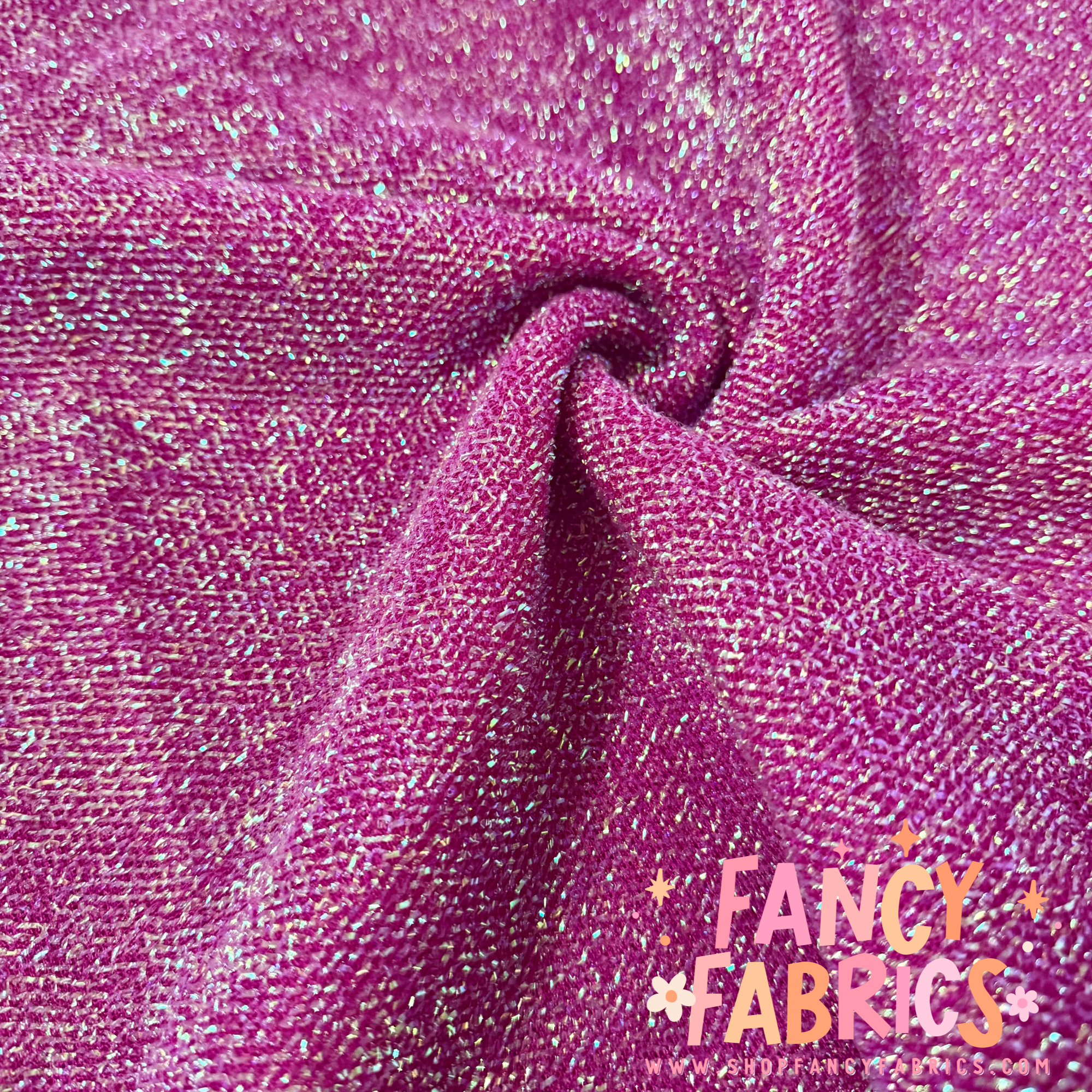 Fuschia | Tinsel Fabric | Ready To Ship