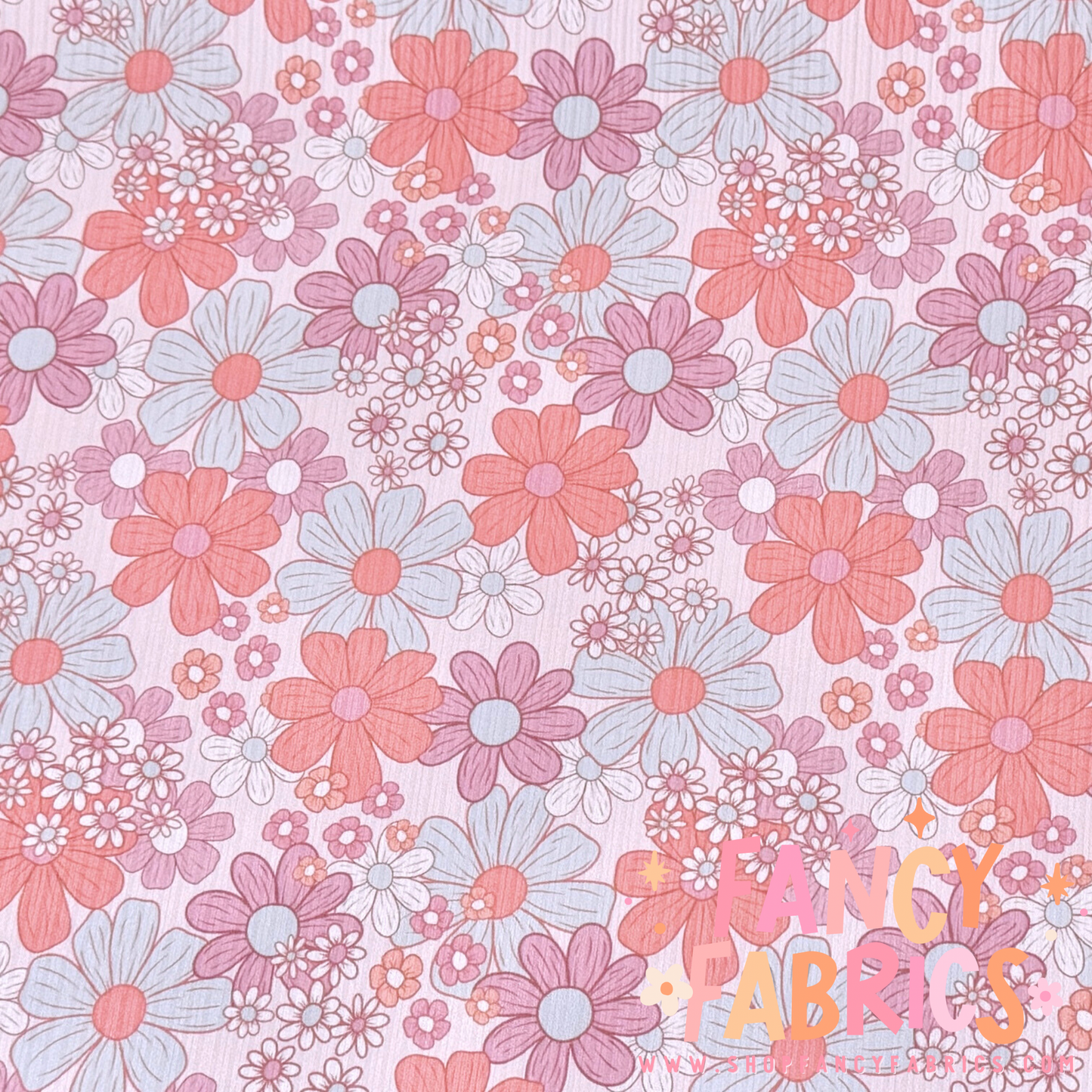 Spring Floral | 6x6 Scaling | Skinny Rib | Ready To Ship