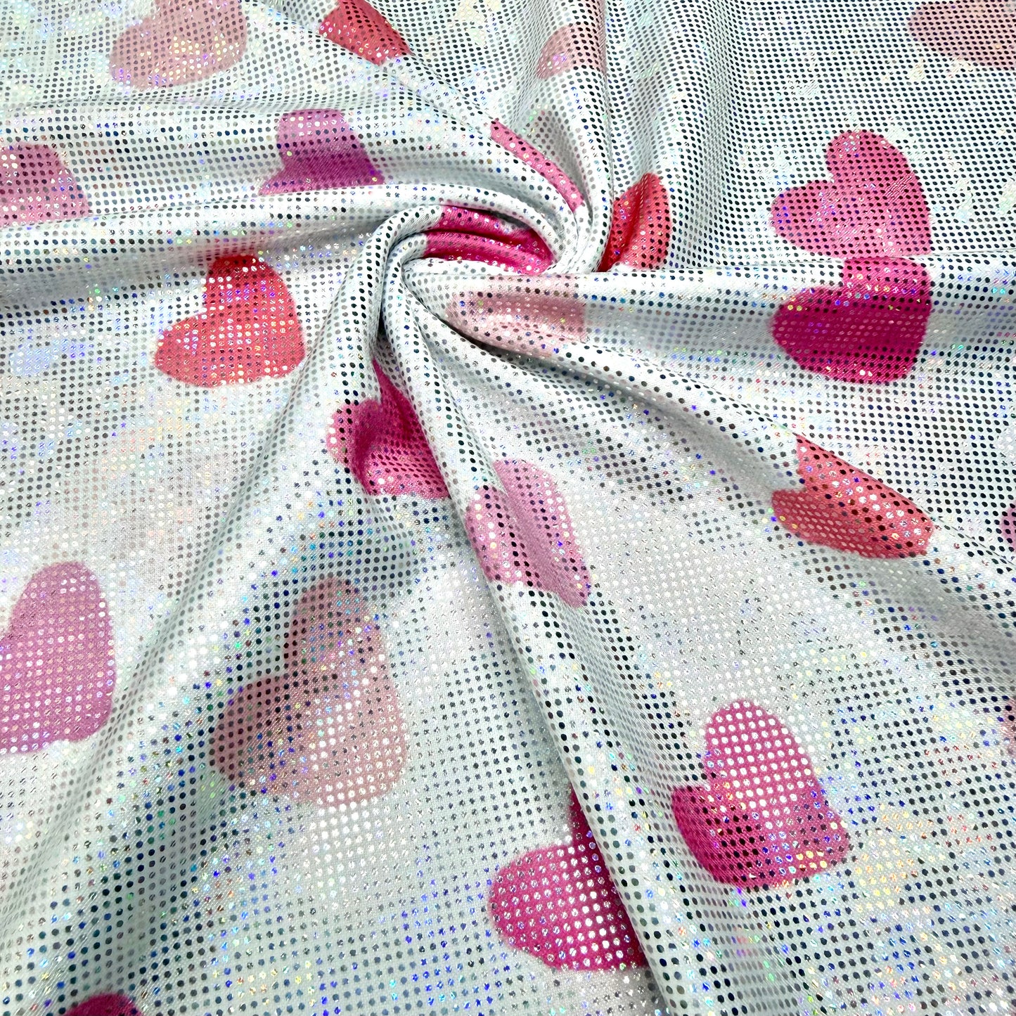 Simple Hearts | 12x12 Scaling | Printed Shattered Holographic | Ready To Ship