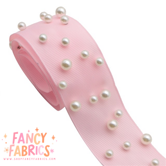 Light Pink | 1.5" Single Sided | Pearl Grosgrain Ribbon | Ready To Ship