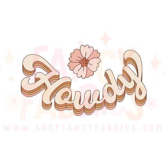 Howdy (Flower) | Child Size | DTF Transfer