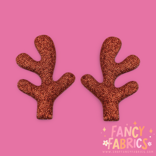 Red Glitter | Reindeer Antlers | Ready To Ship